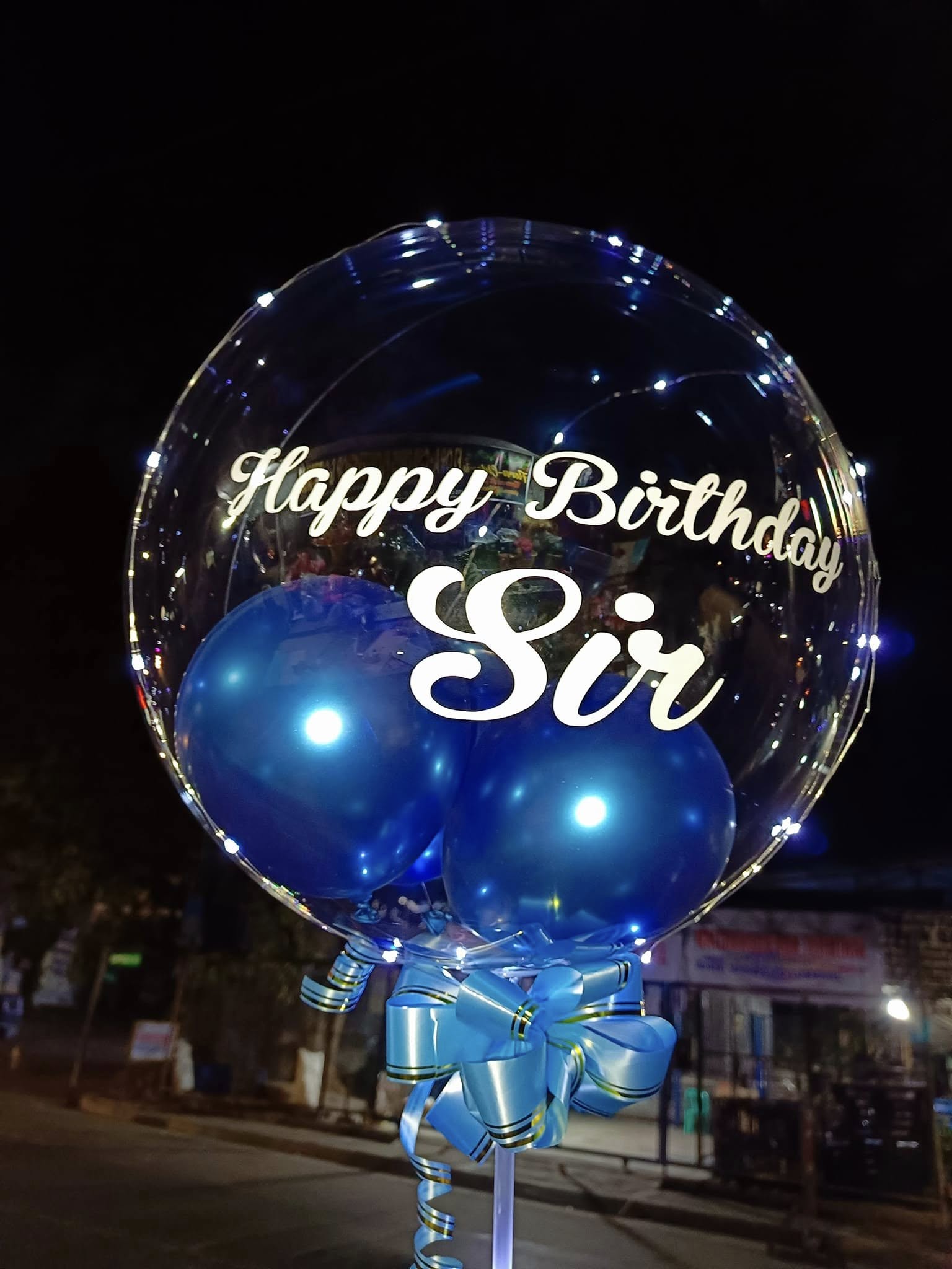 Rose Gold Confetti Balloon