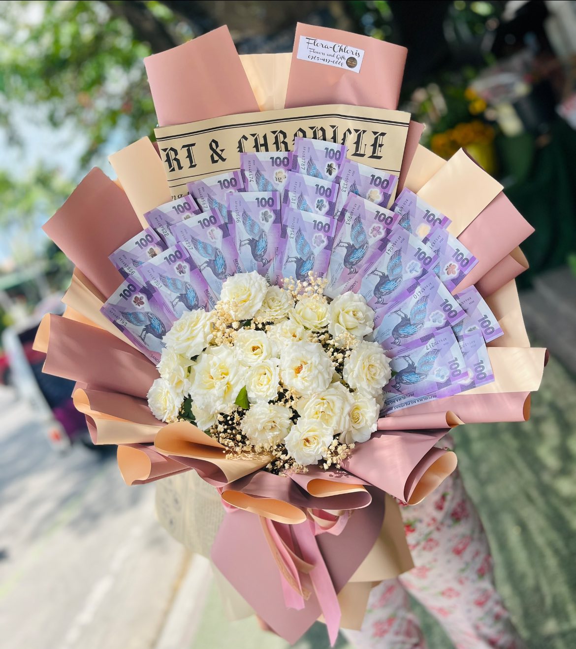 Sunflower Money Bouquet