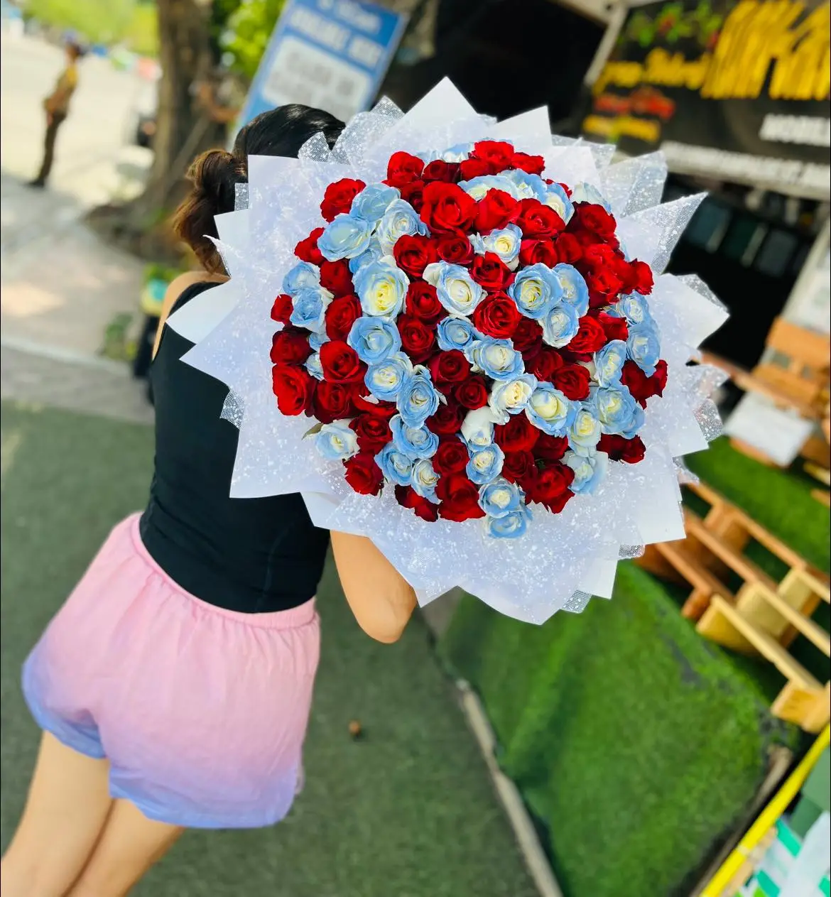 Blush Bliss - Pink Rose Bouquet