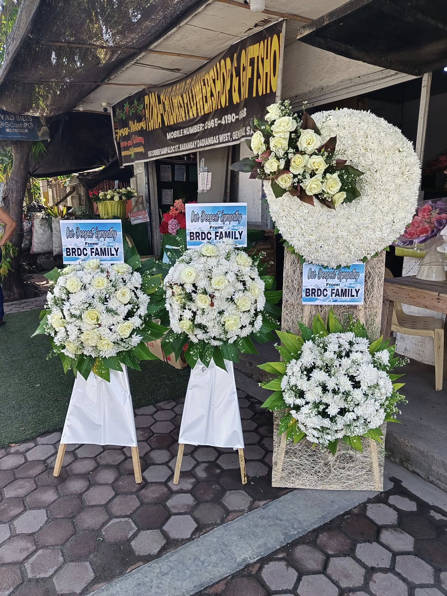 Cross Flower Arrangement